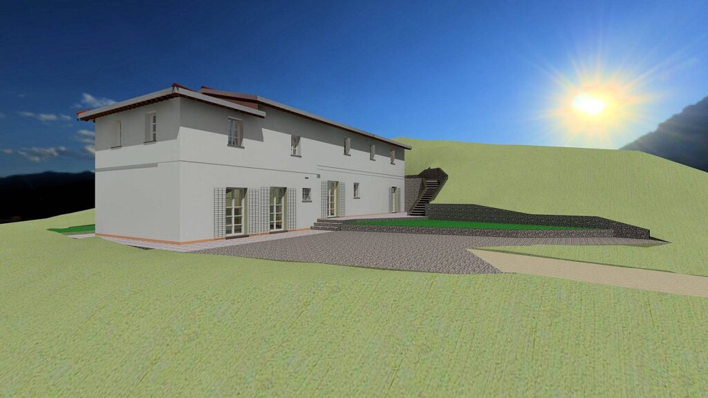 1320-Casale  di ampia superficie di nuova costruzione in zona panoramica-Buggiano-1 Agenzia Immobiliare ASIP