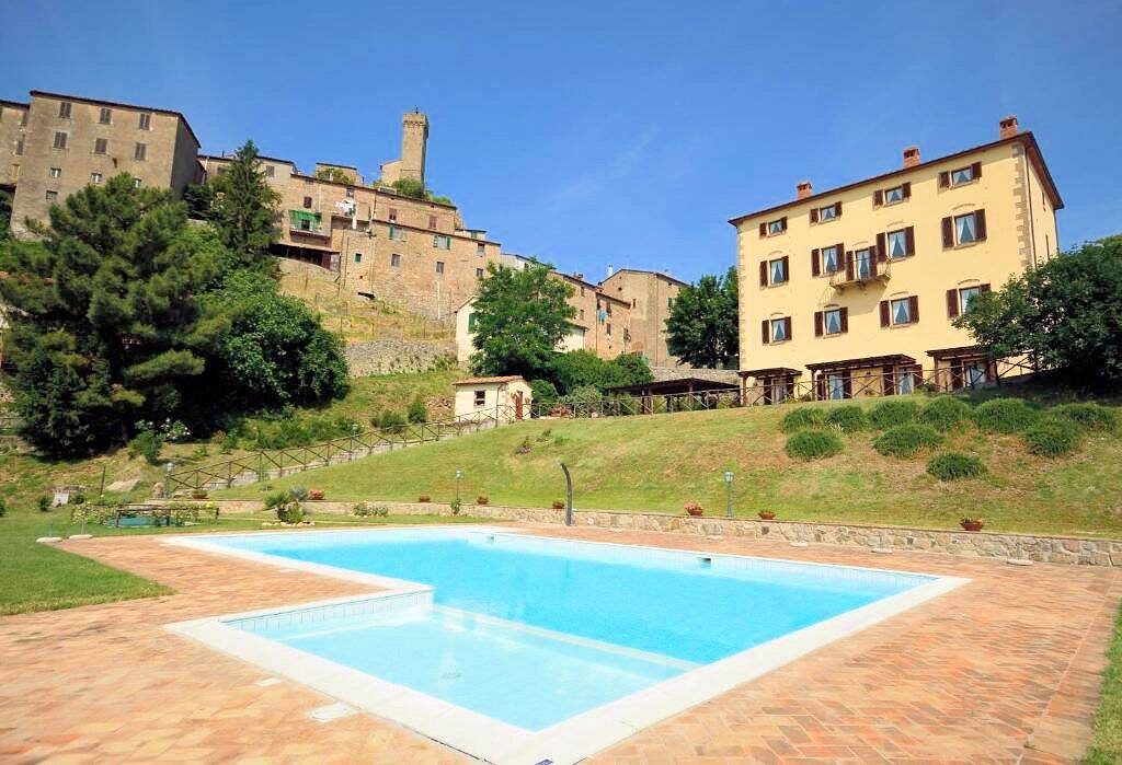 1376-Residence in stile rustico Toscano con piscina e vista panoramica-Roccastrada-1 Agenzia Immobiliare ASIP