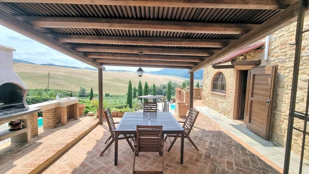 1444-Casale con piscina parco in posizione panoramica-Volterra-9 Agenzia Immobiliare ASIP