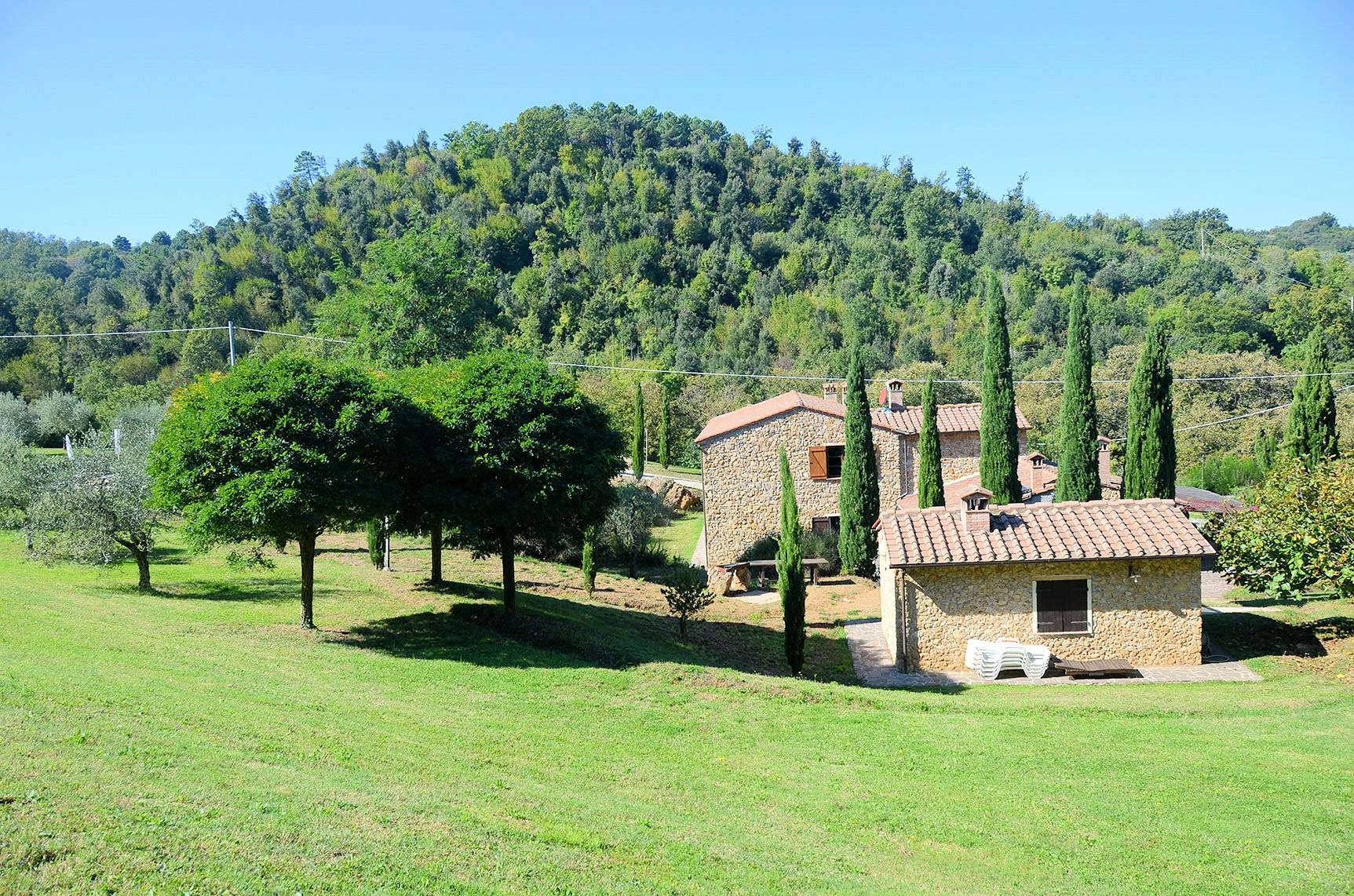 1330-Casale in stile Toscano con parco piscina e dependance in zona panoramica-Chianni-1 Agenzia Immobiliare ASIP