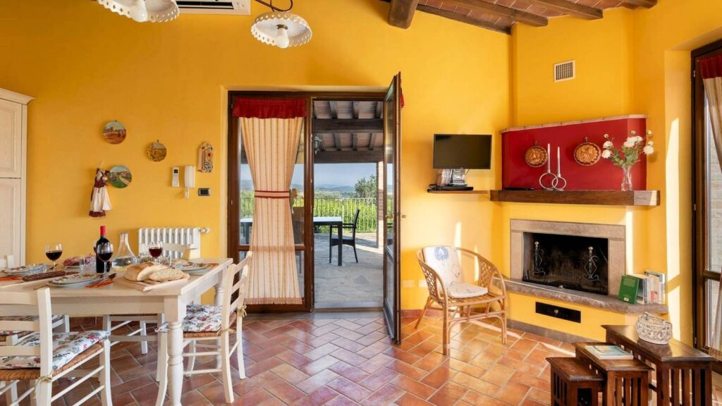 1659-Bellissimo casale in stile rustico Toscano con piscina e suggestiva vista panoramica sulla campagna Voletrrana-Volterra-13 Agenzia Immobiliare ASIP