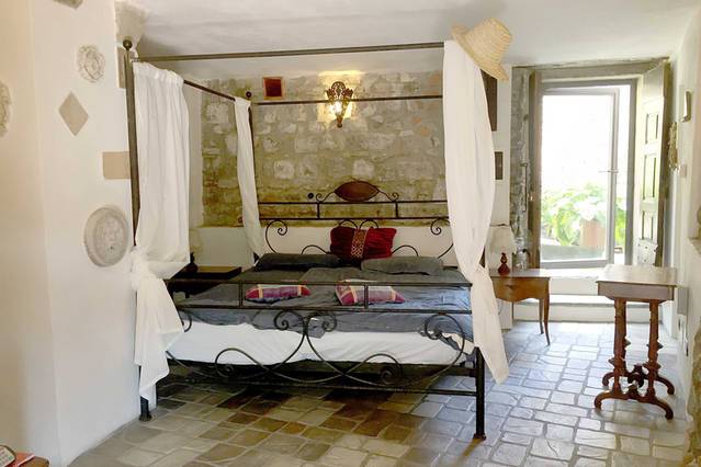 1683-Rustico in stile Toscano con ampio terreno piscina laghetto e vista panoramica-San Marcello Piteglio-15 Agenzia Immobiliare ASIP