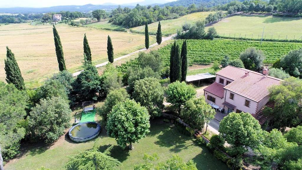 1314-Casale in stile Toscano con terreno e vista panoramica-Roccastrada-2 Agenzia Immobiliare ASIP