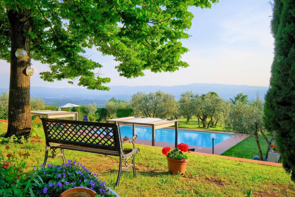 1477-Casale in stile Toscano con parco piscina e dependance in zona panoramica-Reggello-5 Agenzia Immobiliare ASIP