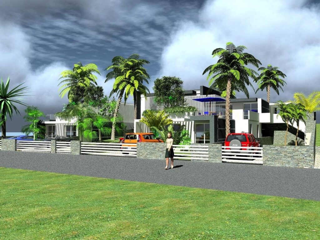 1315-COMPLESSO IMMOBILIARE DI NUOVA REALIZZAZIONE COMPOSTO DA QUATTRO APPARTAMENTI E UN TERRATETTO CON GIARDINI