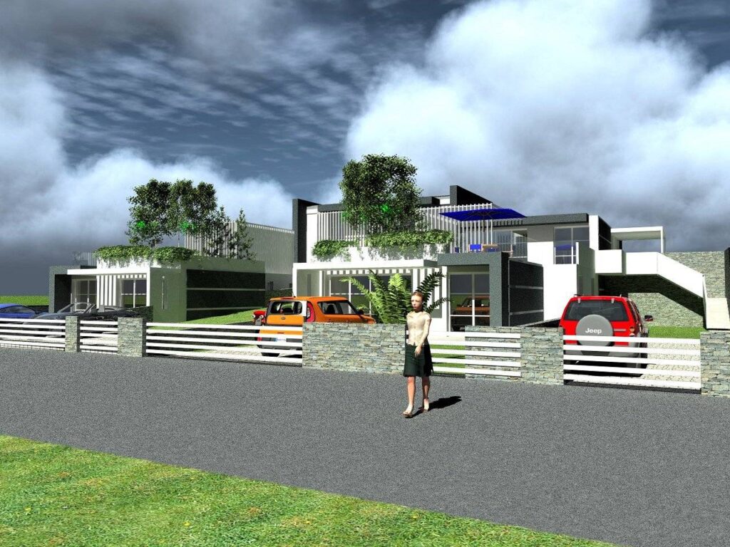 1315-COMPLESSO IMMOBILIARE DI NUOVA REALIZZAZIONE COMPOSTO DA QUATTRO APPARTAMENTI E UN TERRATETTO CON GIARDINI