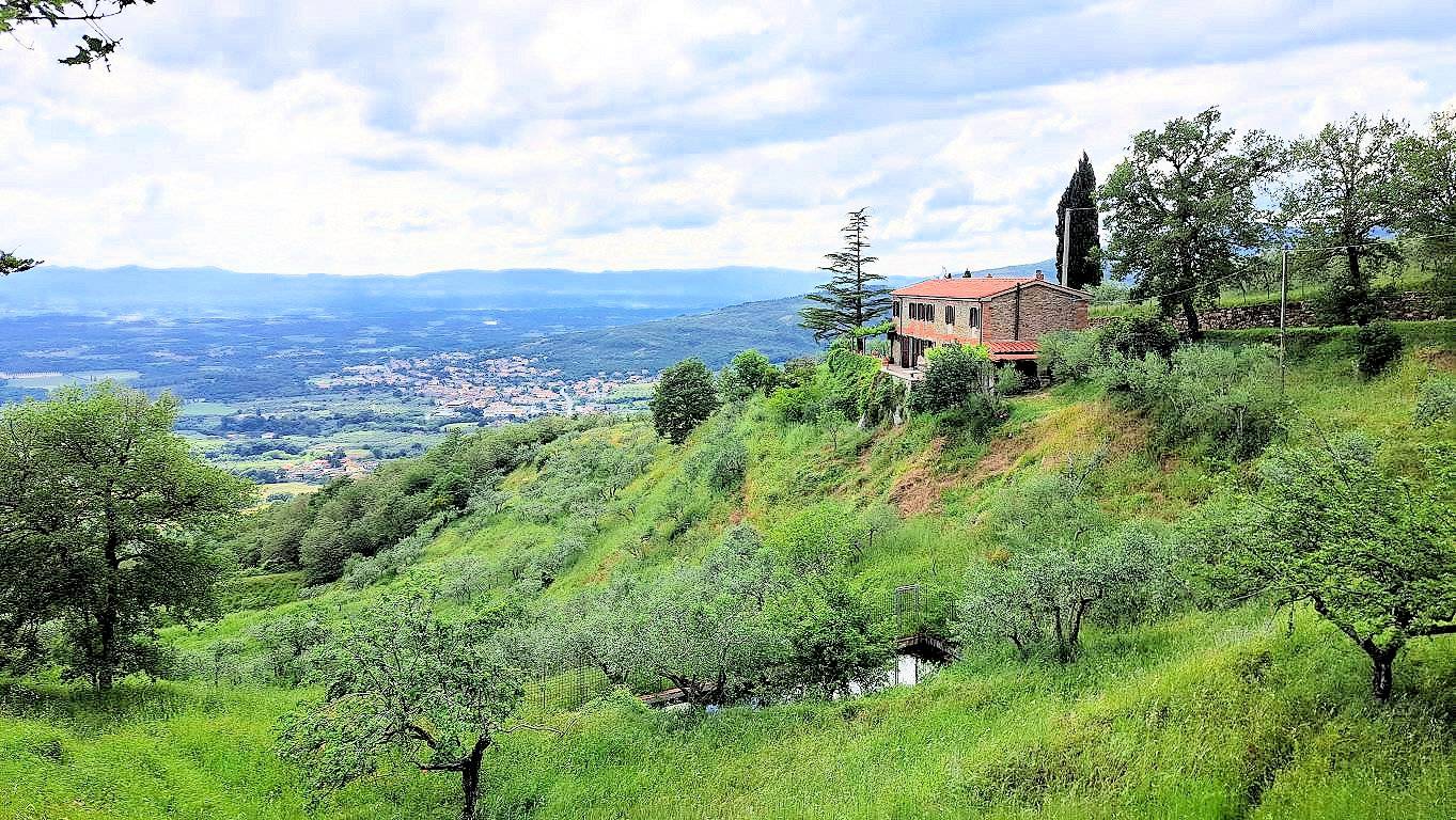 1544-Casale con annessi ampio terreno e vista panoramica-Castiglion Fibocchi-1 Agenzia Immobiliare ASIP