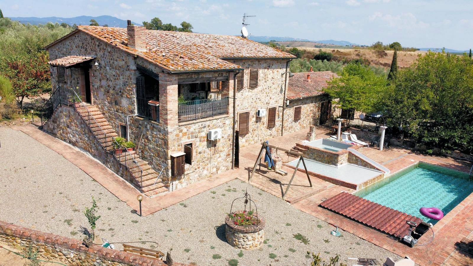 1585-Casale in stile rustico Toscano con vista panoramica parco e piscina-Roccastrada-1 Agenzia Immobiliare ASIP