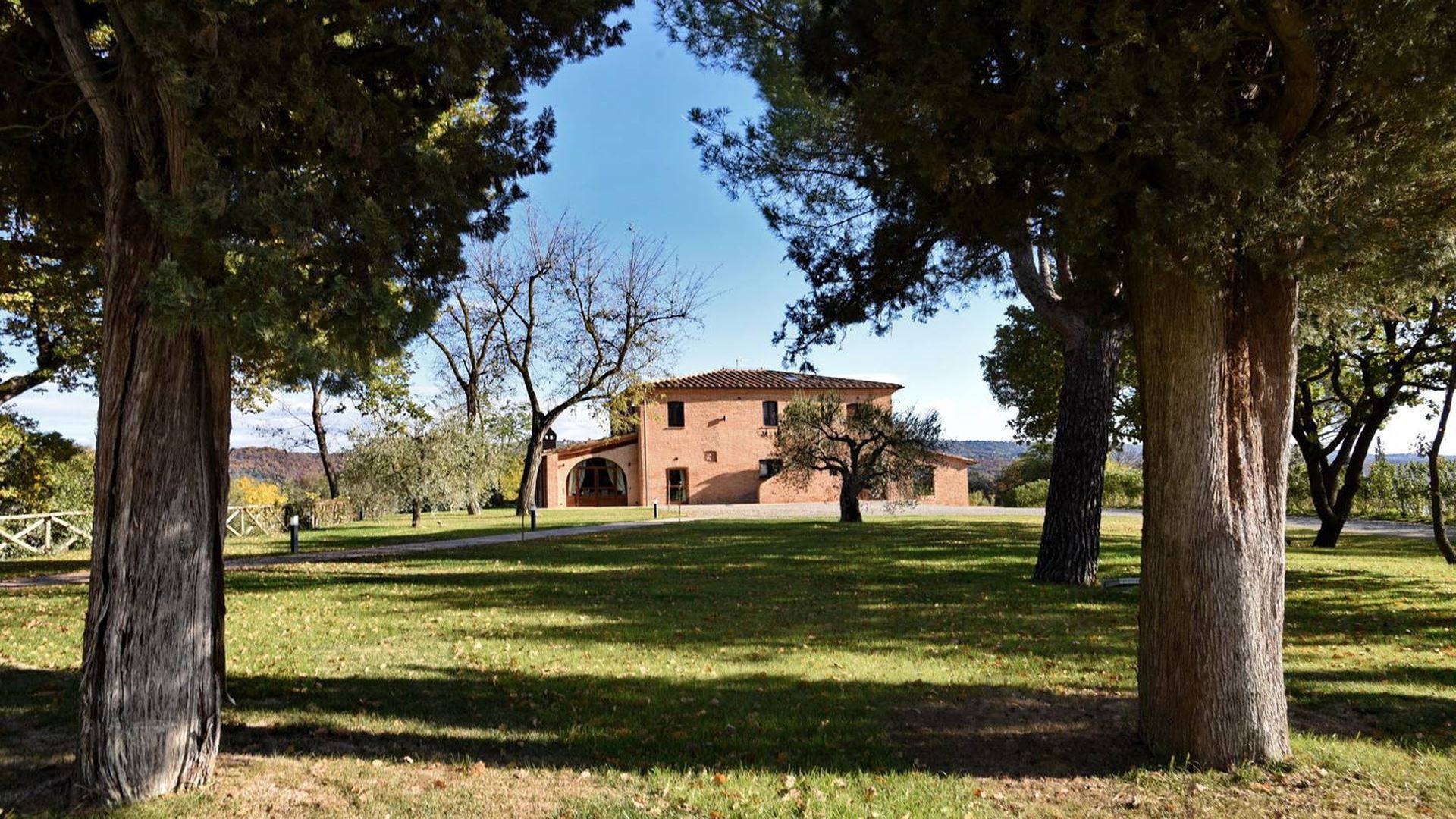 1688-Casale ristrutturato di ampia superficie con piscina e ampio terreno in posizione dominante e panoramica-Chiusi-1 Agenzia Immobiliare ASIP