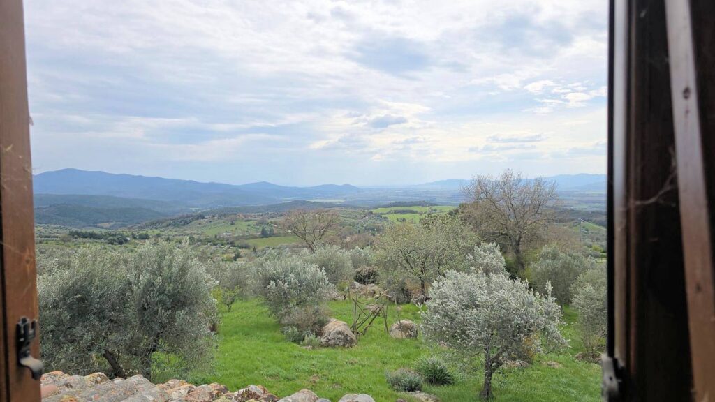 1510-Podere in posizione collinare con ampio terreno e vista panoramica fino al mare-Roccastrada-1 Agenzia Immobiliare ASIP