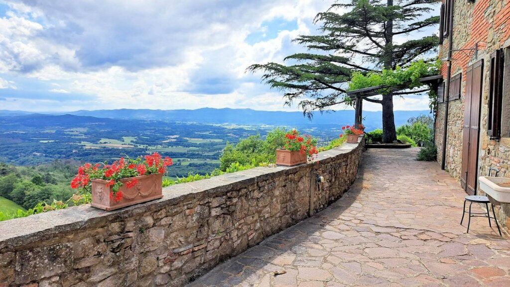 1544-Casale con annessi ampio terreno e vista panoramica-Castiglion Fibocchi-3 Agenzia Immobiliare ASIP